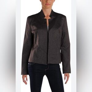 Nine West Women's Mini Houndstooth‎ Flyaway Jacket